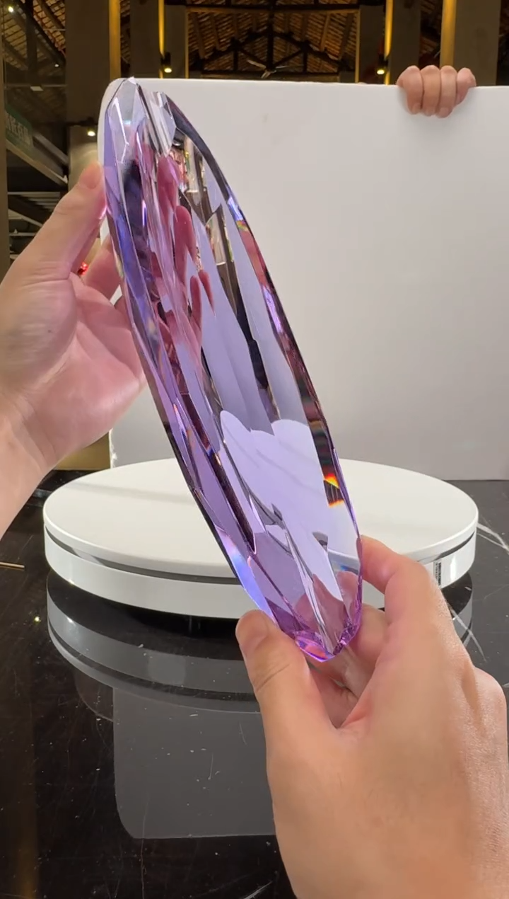 摆件CS0104009紫罗兰水晶琉璃雪茄缸