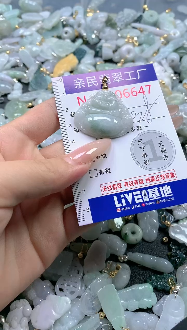 【闪购商品】翡翠吊坠(不含链)未镶嵌6647