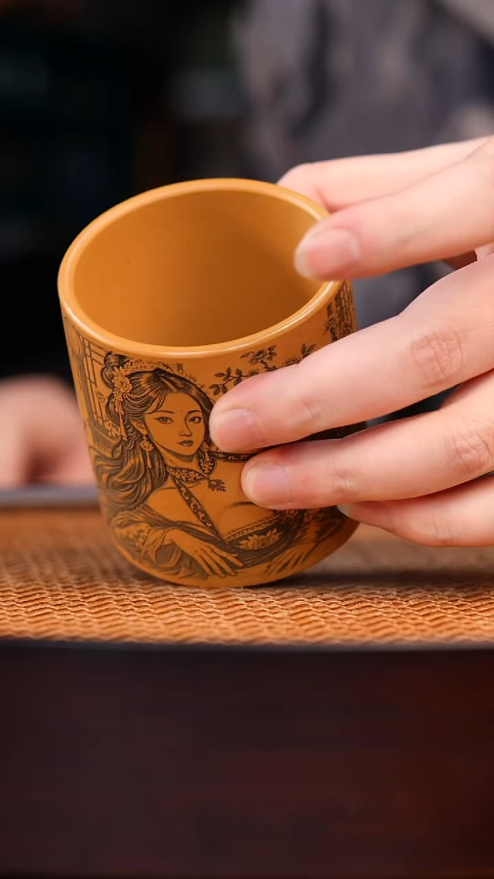 茶杯紫砂宜兴全手工紫砂杯