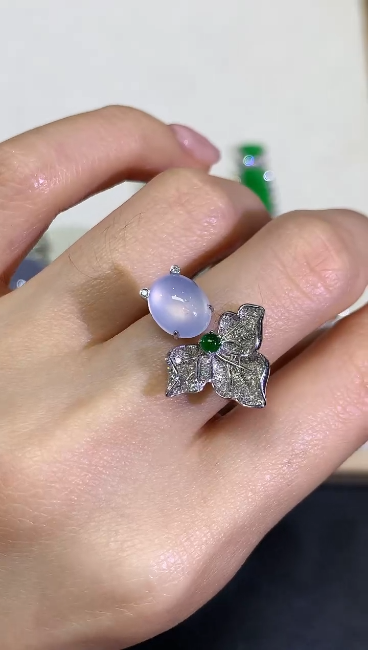 【闪购商品】翡翠颈饰18K金镶嵌团购27