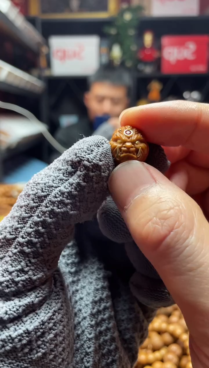 手串猴头核桃021 单籽雕刻 猴头手串 包玩红毕业 性价比