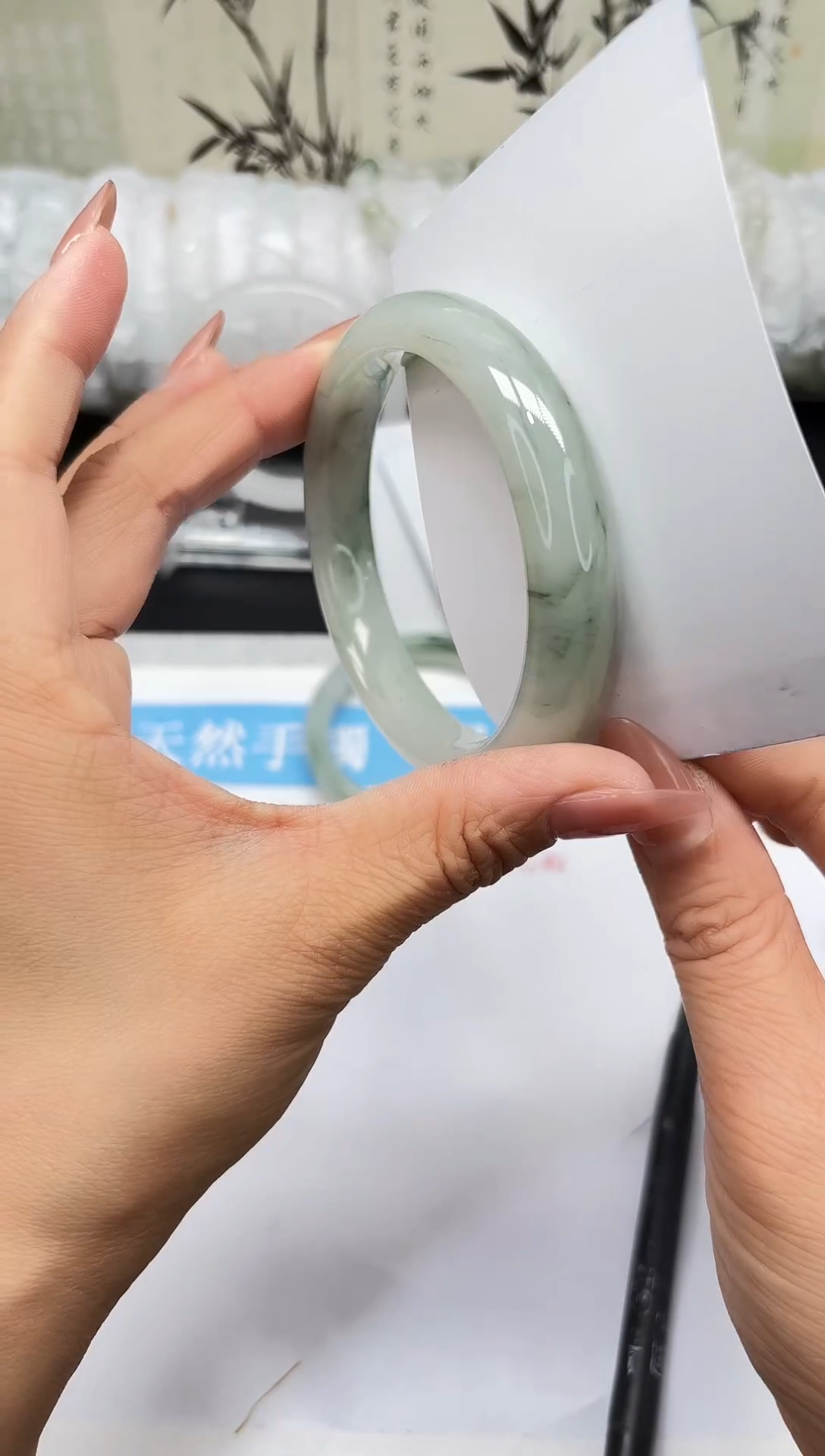 未镶嵌手镯石英质玉A119-61/62/63