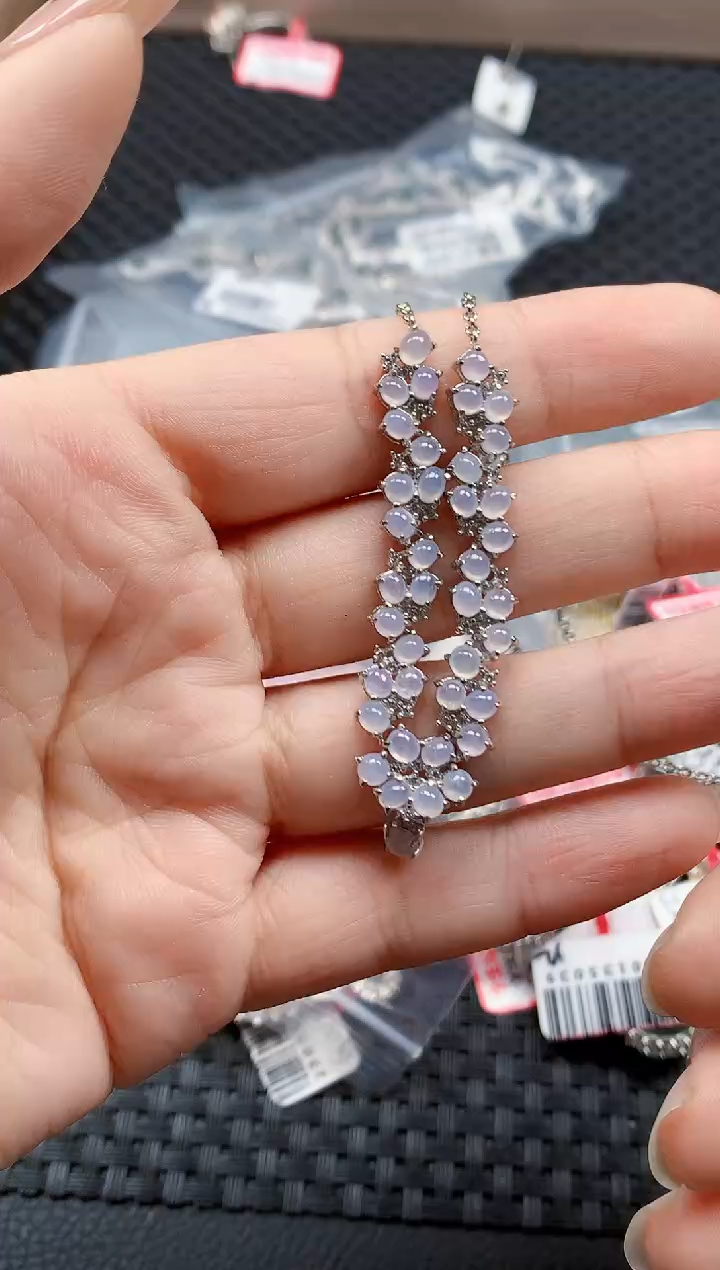 银S925镶嵌戒指翡翠天然A货缅甸翡翠