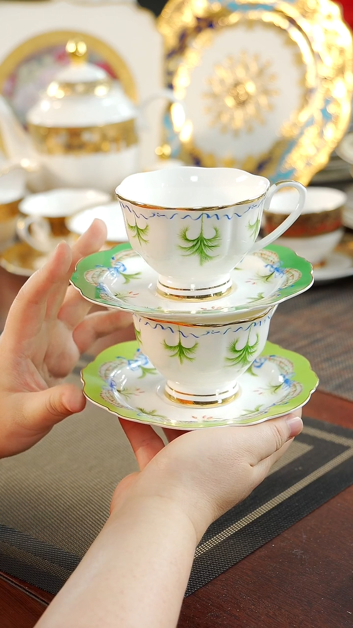 【闪购商品】瓷片咖啡杯碟2套 福利价