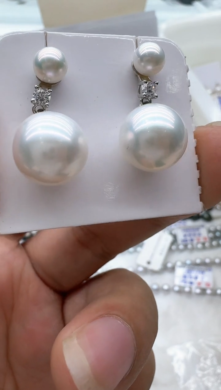 【闪购商品】淡水珍珠耳饰银S925镶嵌清货