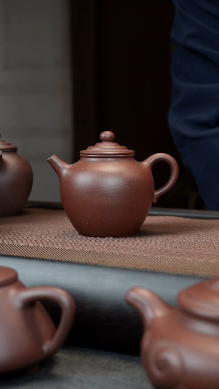 【闪购商品】紫砂茶壶清水泥 大彬橄榄 150CC  瑕疵 