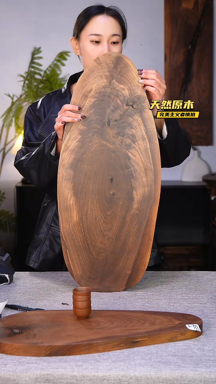 木北美黑胡桃原木.干裂疤结不属于商品质量问题完美主义者慎拍