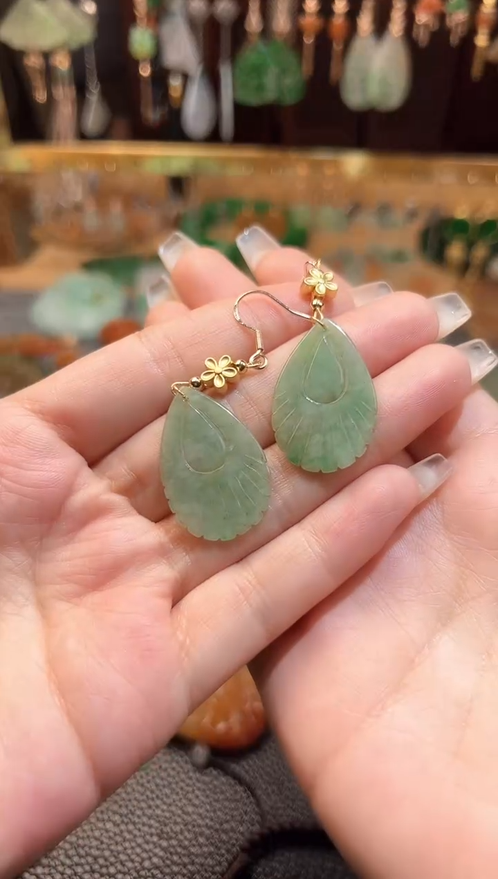 【闪购商品】翡翠耳饰未镶嵌翡翠