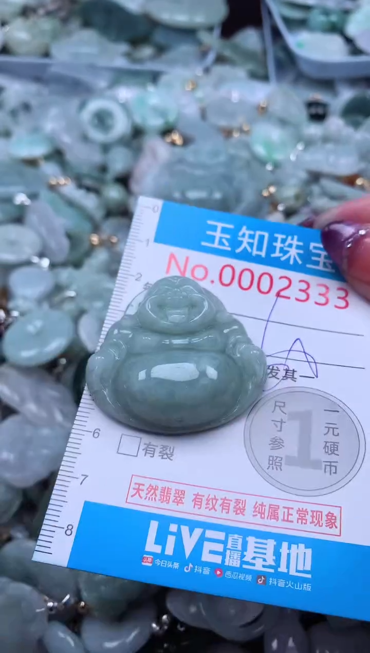 翡翠未镶嵌吊坠(不含链)2333