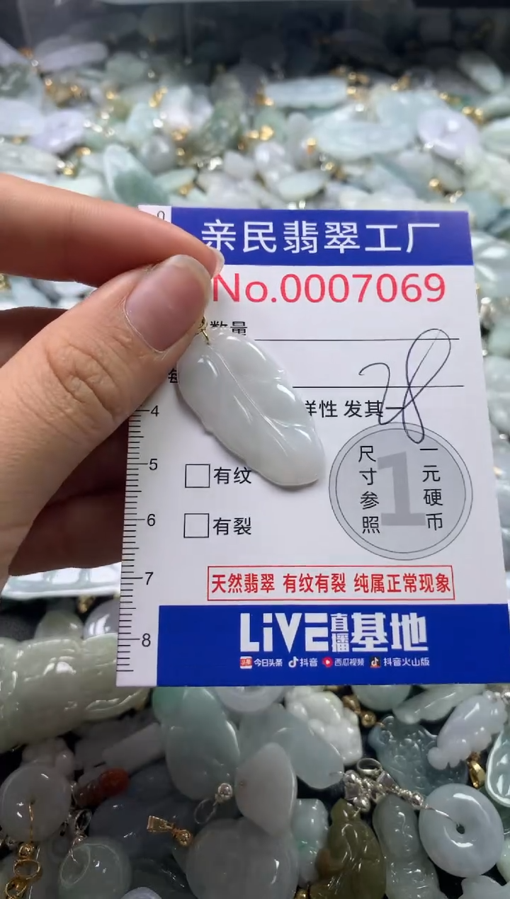 【闪购商品】翡翠吊坠(不含链)未镶嵌7069