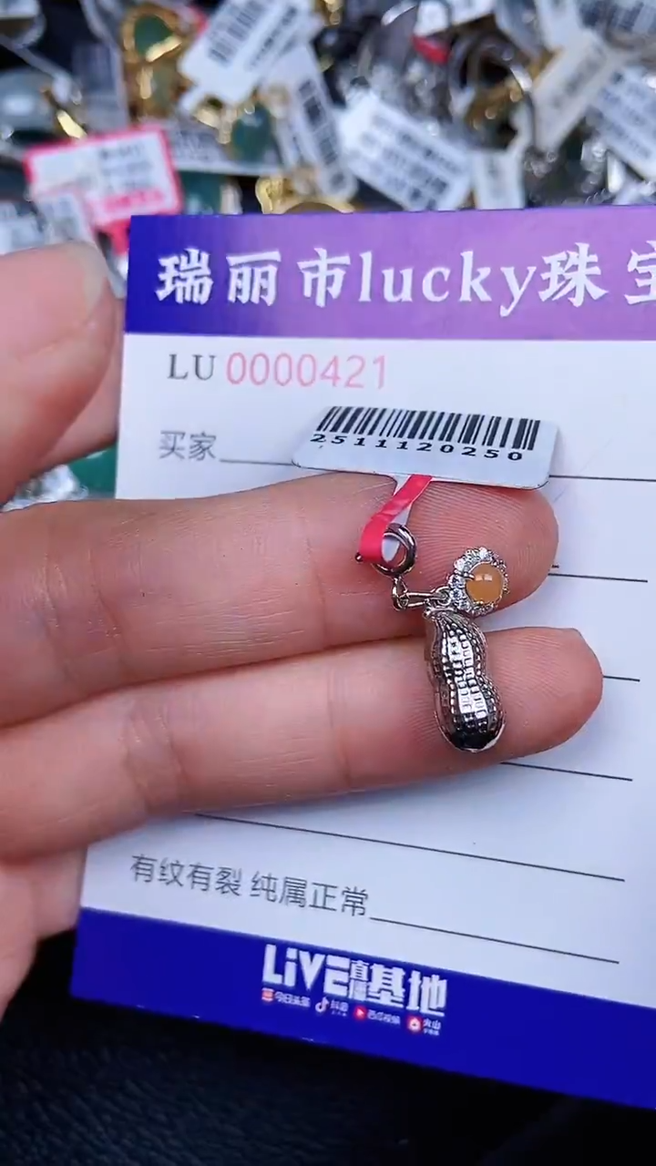 颈饰银S925镶嵌翡翠421