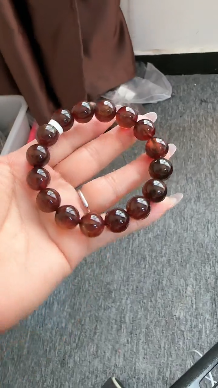 【闪购商品】琥珀手链未镶嵌规格13紫杉醇手串#75