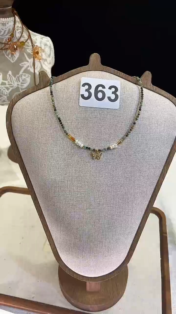 项链钛钢淡水珍珠363