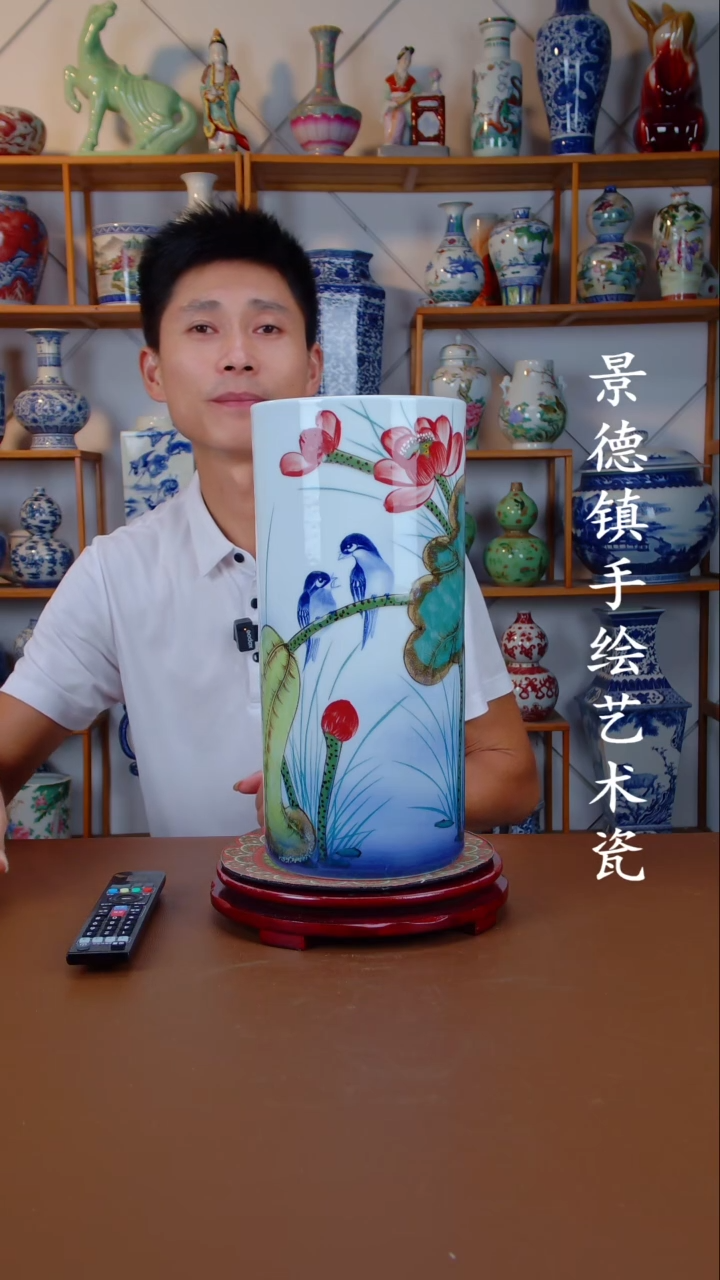 现代景德镇手工手绘陶瓷摆件19