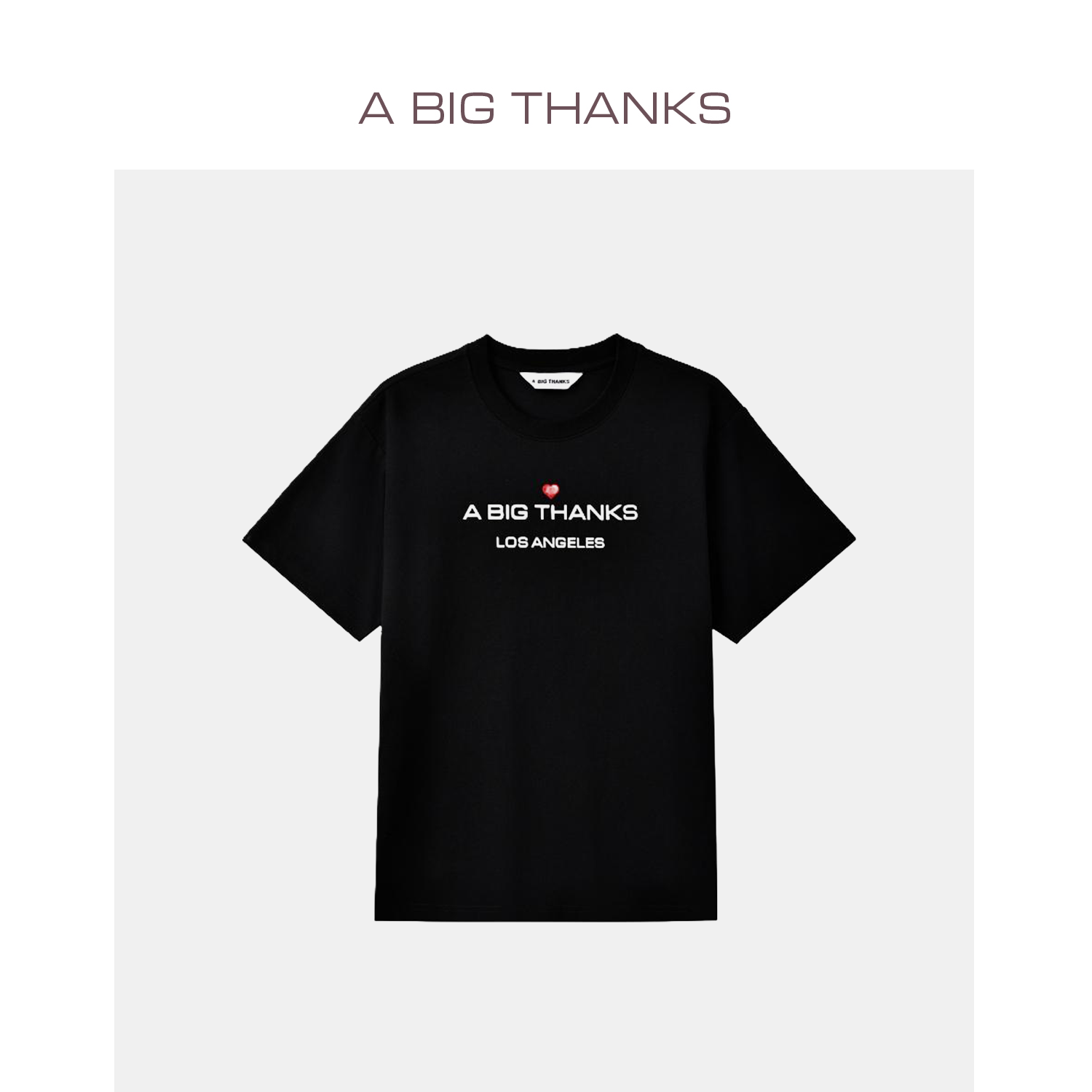 爱心刺绣短袖T恤ABT2022561