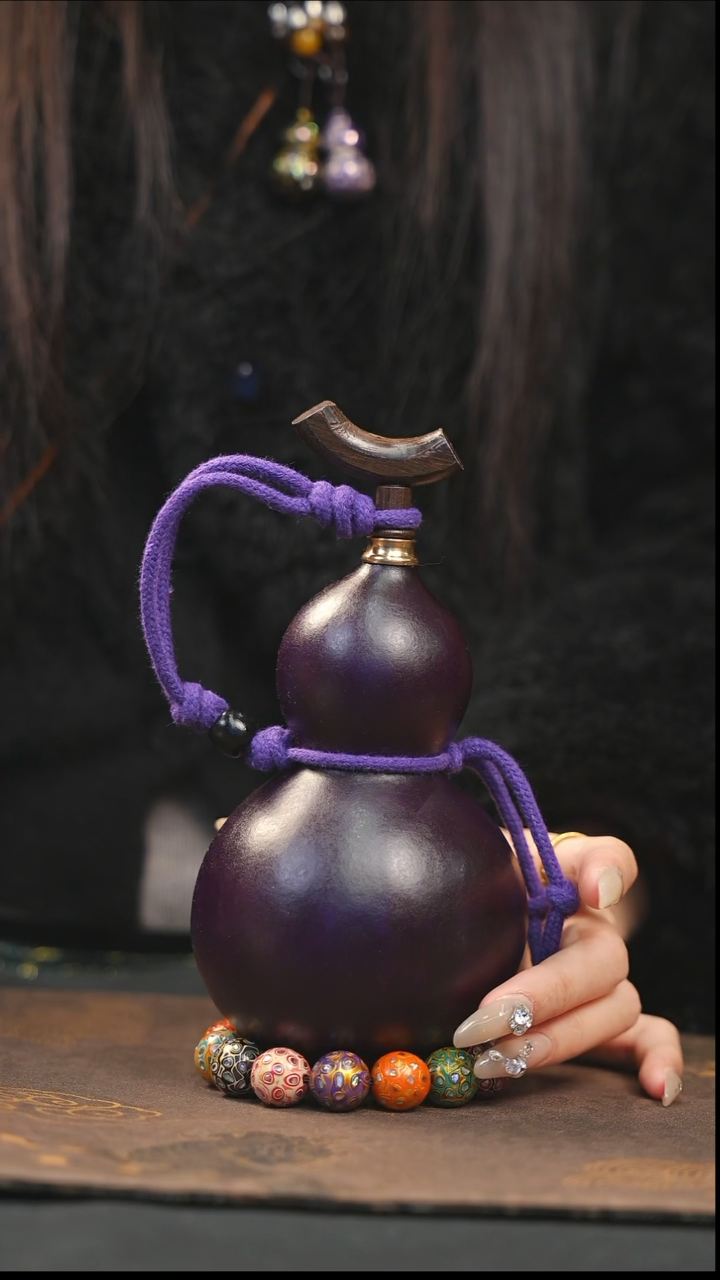 【闪购商品】XK324大漆酒葫芦不包手串及旋转底座