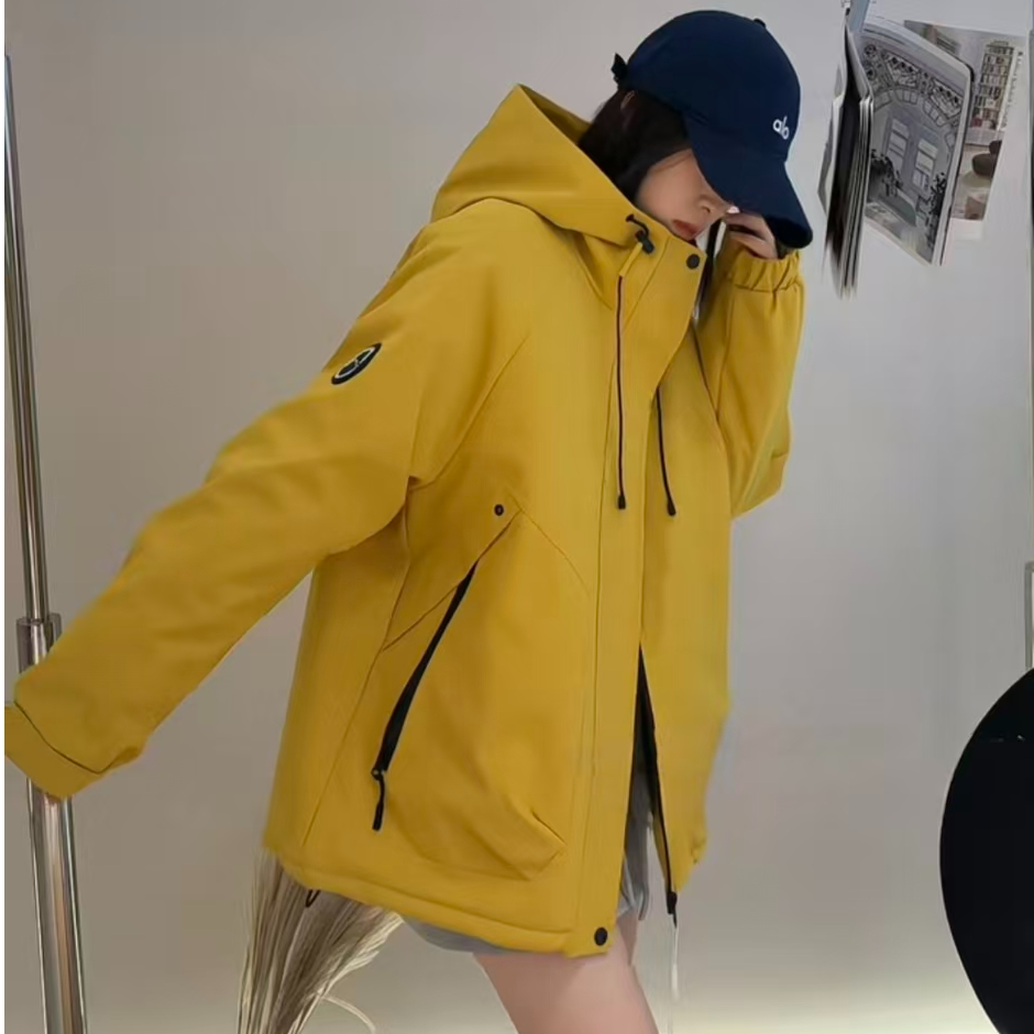 冬季新款连帽女冬季派克服宽松百搭厚款上衣防寒服棉服