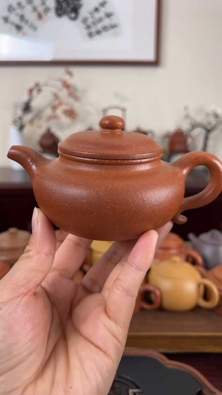 【闪购商品】紫砂茶壶红降坡仿古壶200CC
