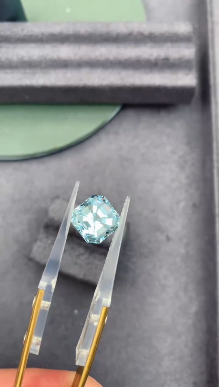 海蓝宝石裸石未镶嵌4ct海蓝宝石 圣玛利亚