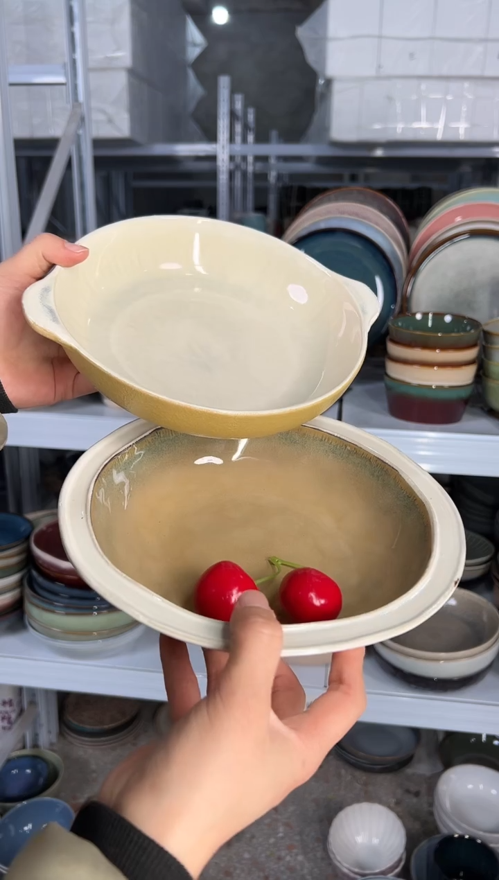 陶瓷外贸尾货瑕疵满20包邮X2 深盘组合