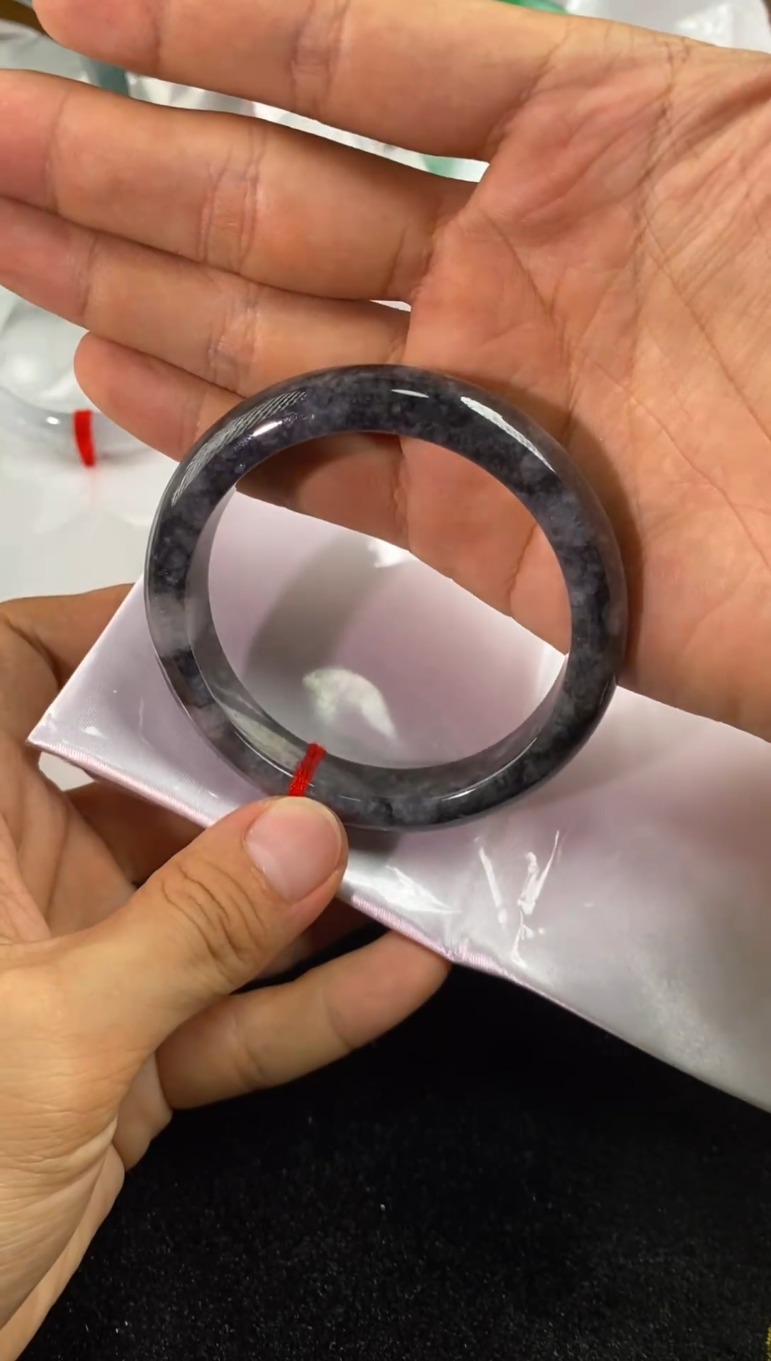 翡翠手镯未镶嵌缅甸天然A货翡翠乌鸡种手镯