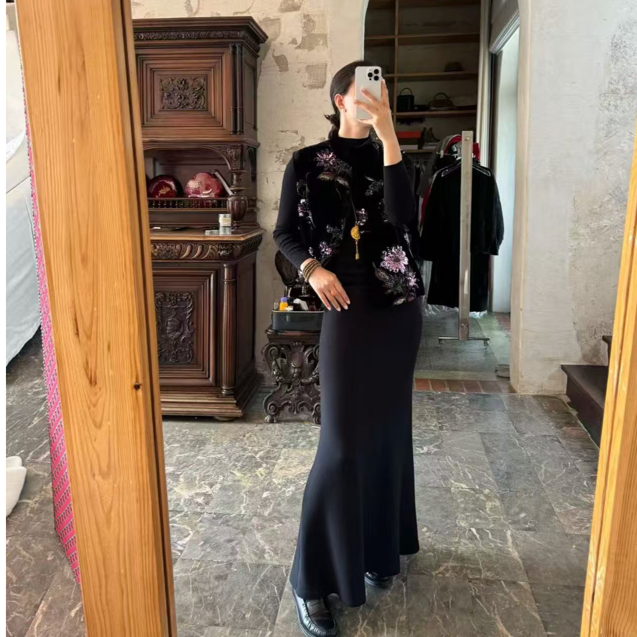 【小金专属】紫花真丝丝绒驼绒马甲