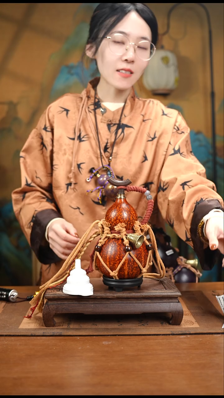 WG020网兜款大漆酒葫芦（现货现发）