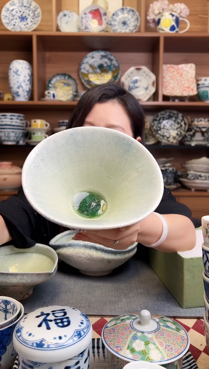 瓷片御深井朝顔型向付