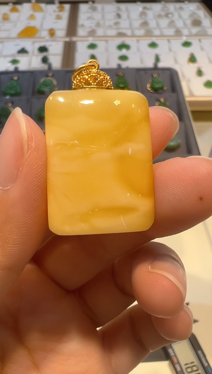 【闪购商品】蜜蜡颈饰银S925镶嵌21////////
