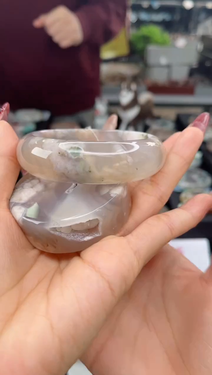 【闪购商品】石英质玉手镯未镶嵌60圈口（赠品镯心）1571719