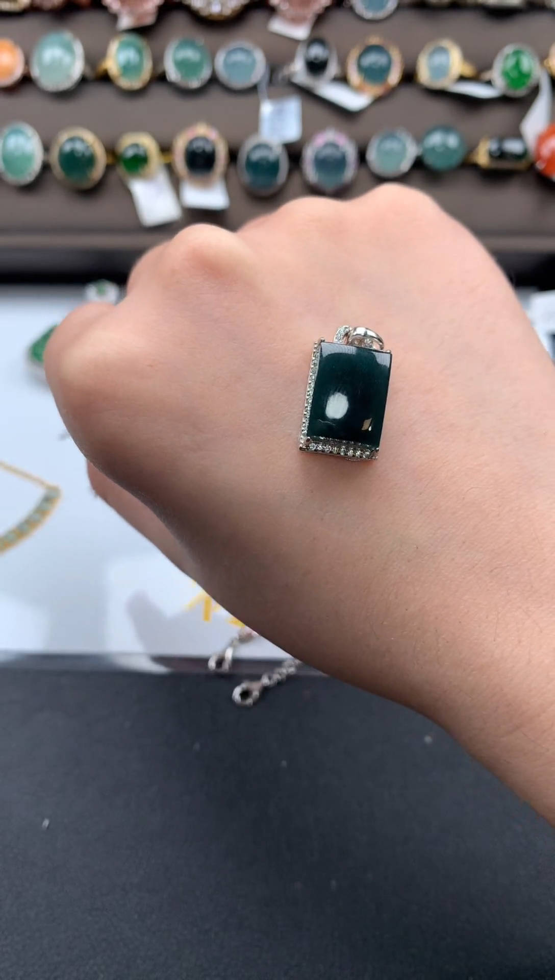 【闪购商品】翡翠戒指银S925镶嵌452141