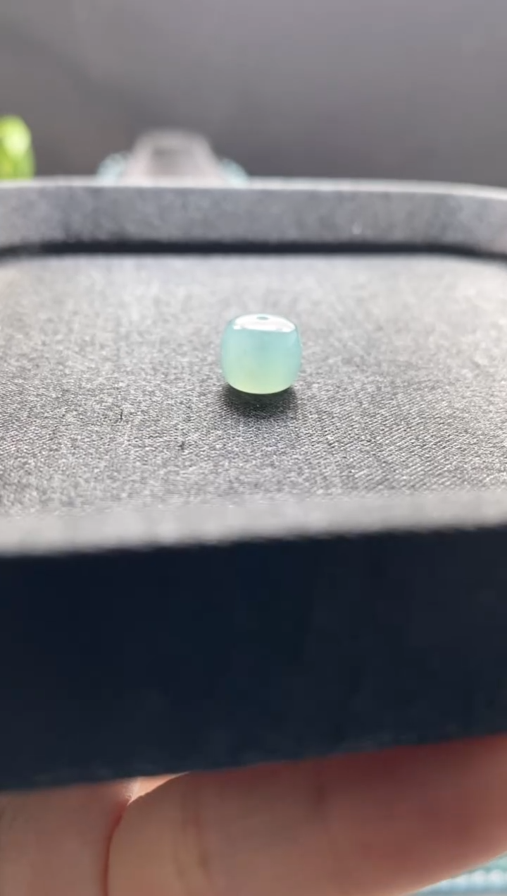 未镶嵌手链翡翠散珠卡9+MM左右老型珠