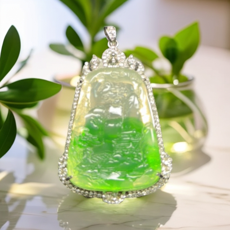 DW96精美时尚山水吊坠