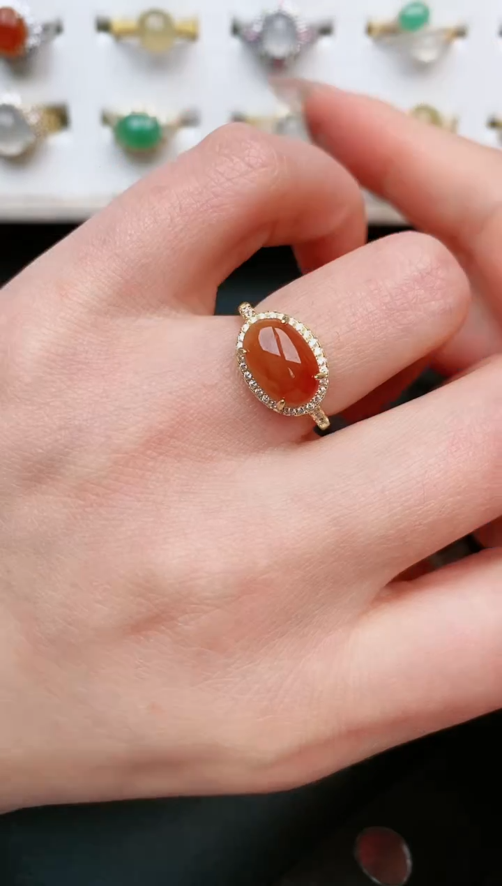 【闪购商品】翡翠戒指银S925镶嵌....