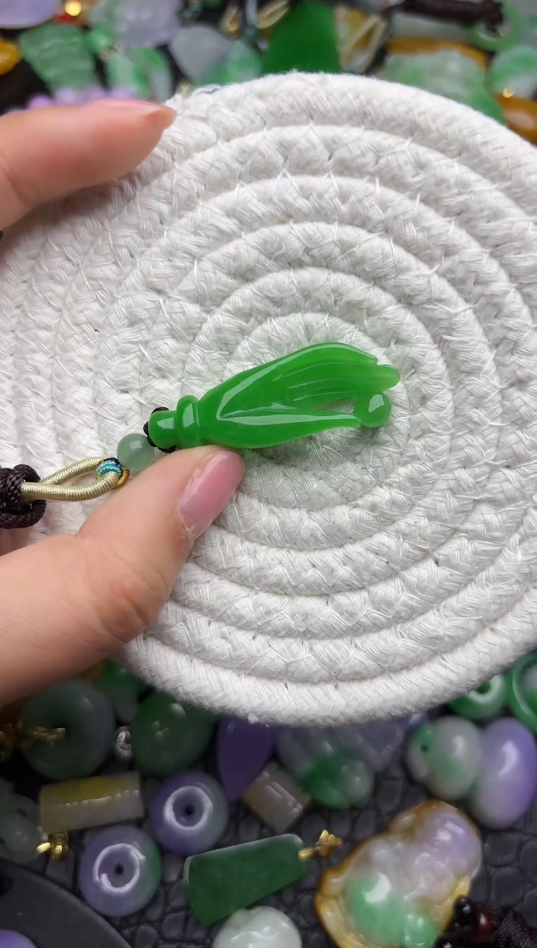 颈饰未镶嵌翡翠缅甸翡翠吊坠