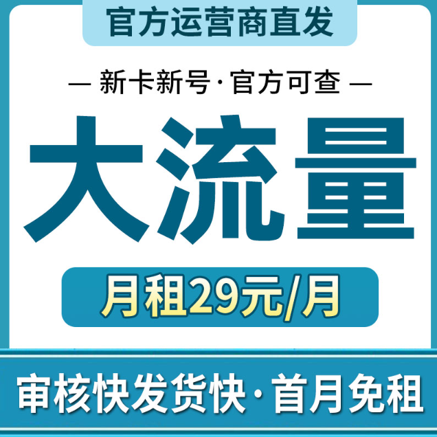 5G大流量卡正规运营商手机卡（601）