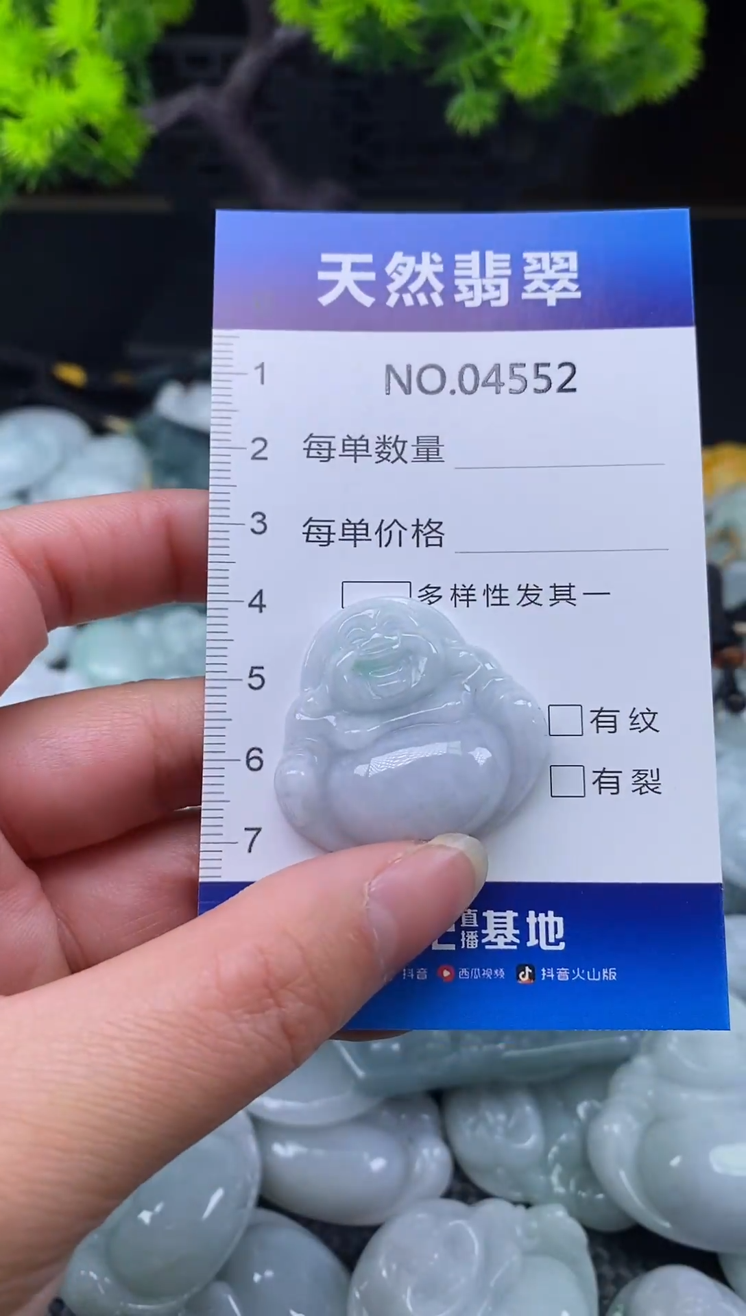 未镶嵌挂件翡翠天然缅甸翡翠4552