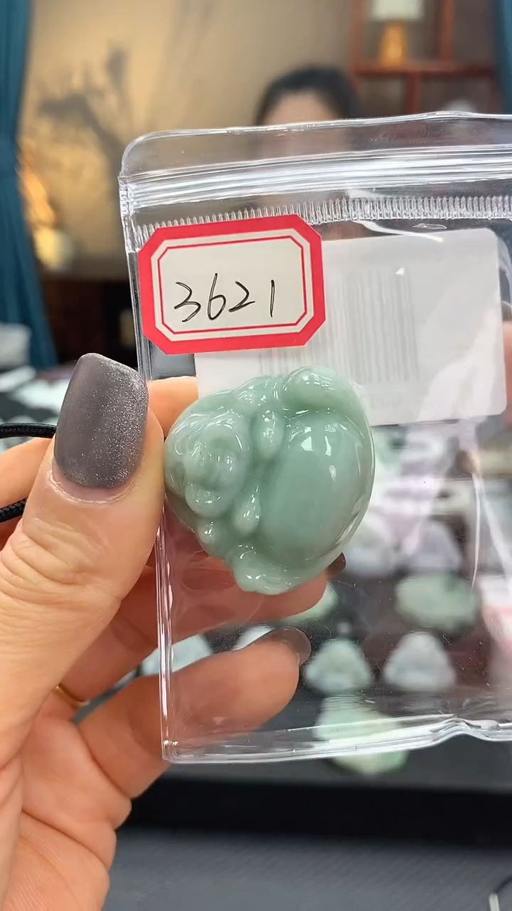 颈饰未镶嵌翡翠佛公3621