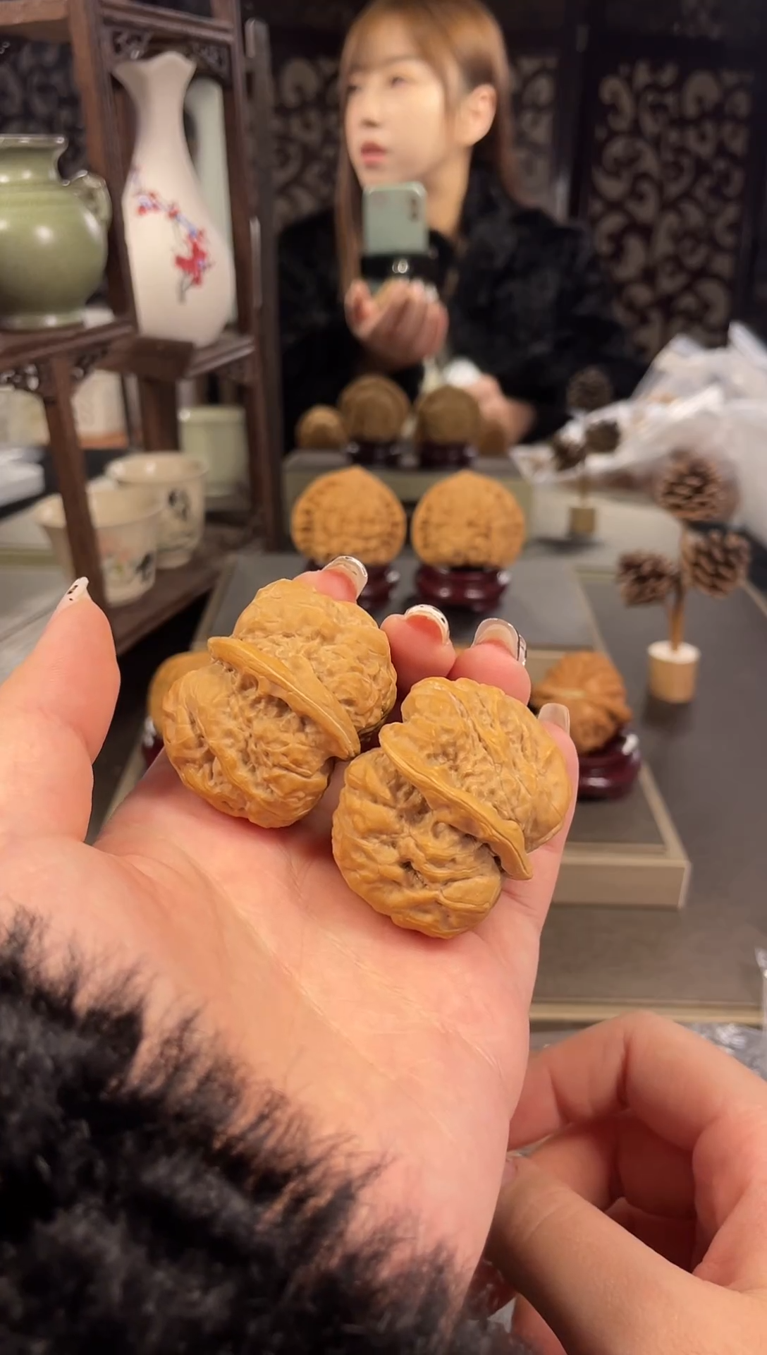 【闪购商品】文玩核桃把件蛤蟆头40尺-12