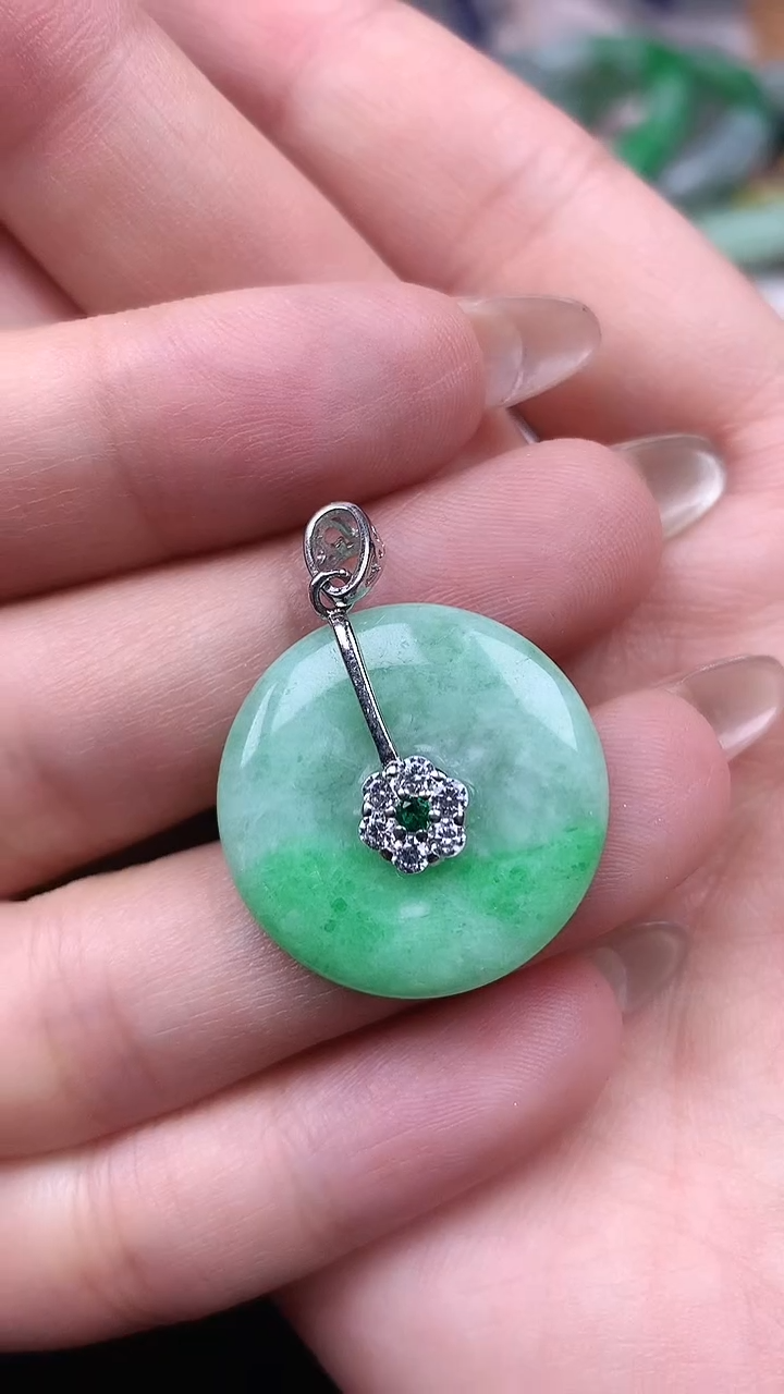 【闪购商品】翡翠颈饰银S925镶嵌颈饰