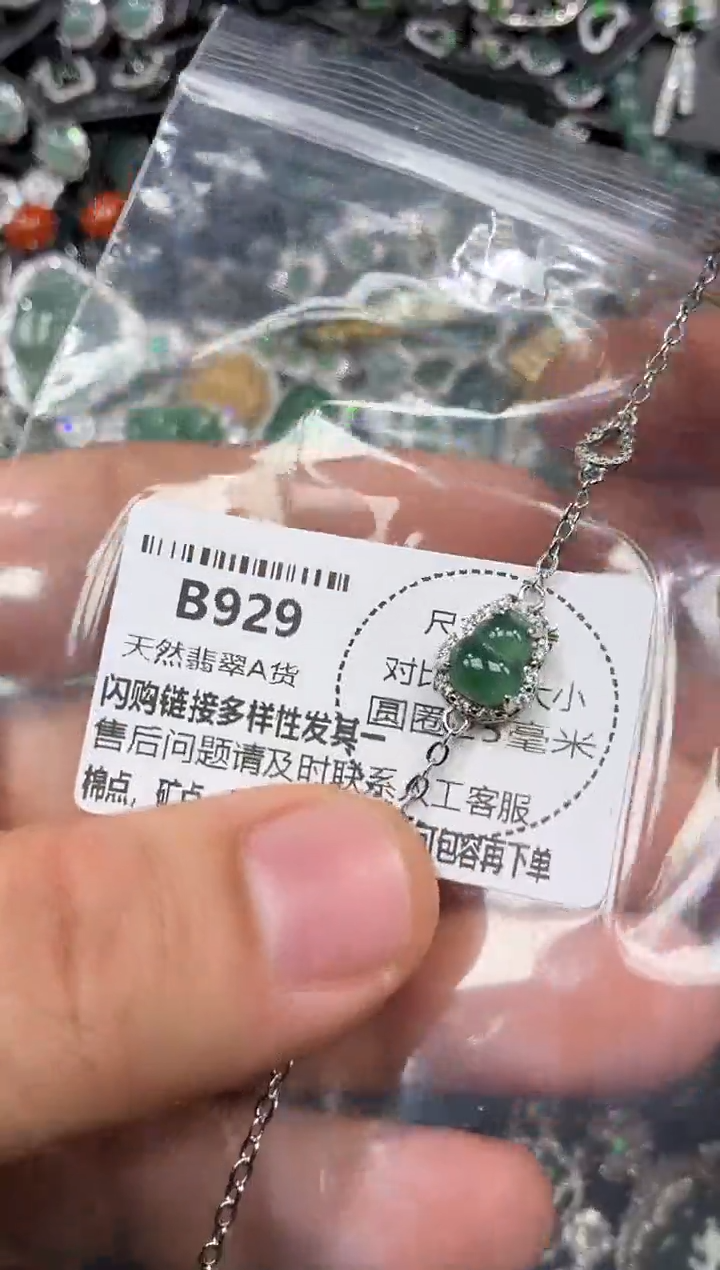 颈饰未镶嵌翡翠B929手链