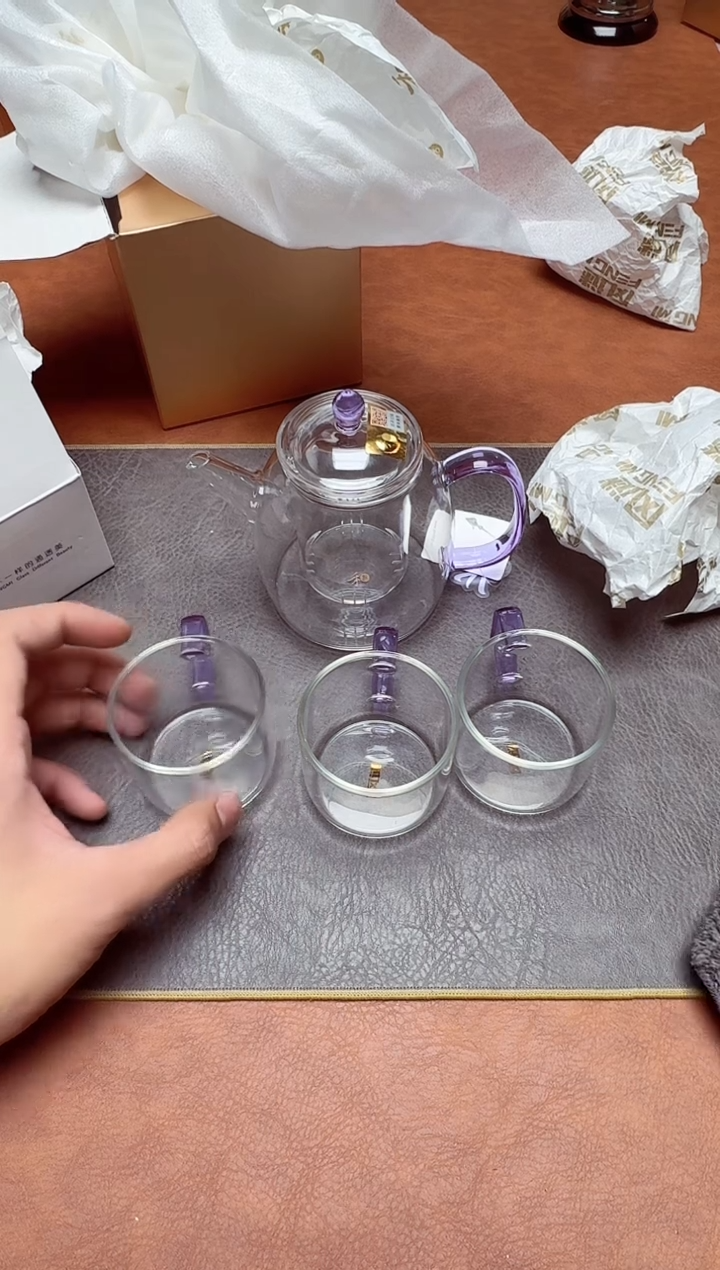 【闪购商品】禾器#宴臣壶浅紫（内胆款）+臻悦杯紫