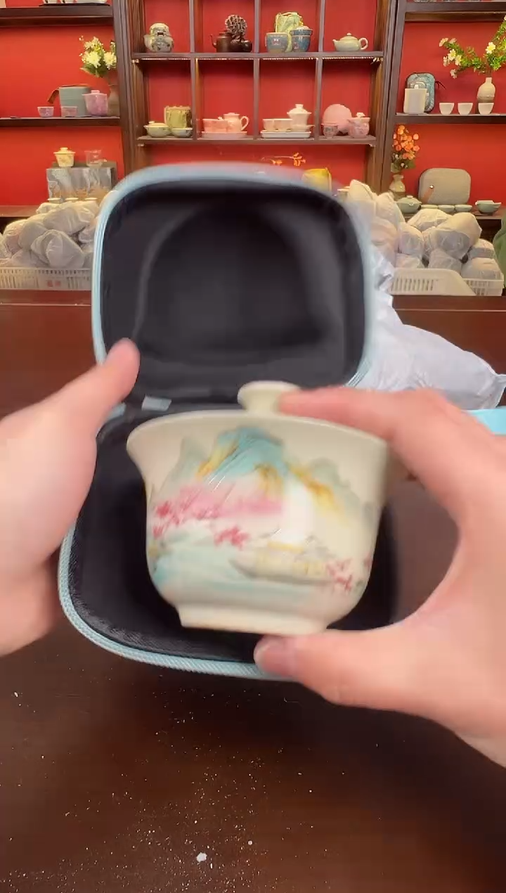 【闪购商品】山水盖碗两杯11111111111111