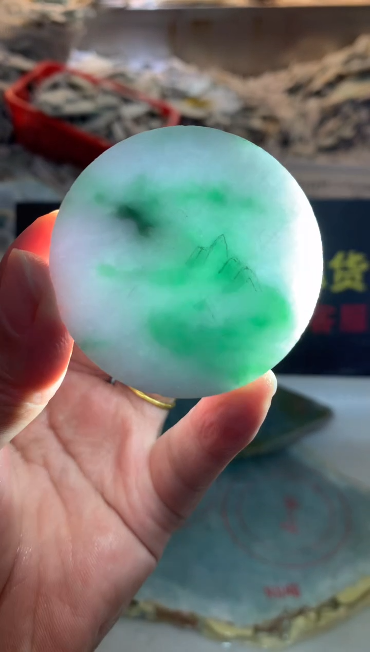 裸石翡翠0朱0翡翠珠宝762