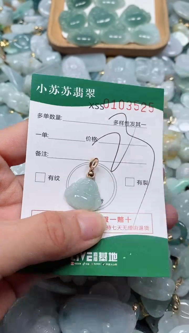 【闪购商品】翡翠颈饰未镶嵌闪购商品0103525