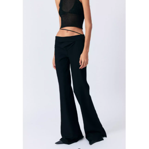 【LOCAT】lucency  腰下捏褶修身西裤  LCC225SSTR01