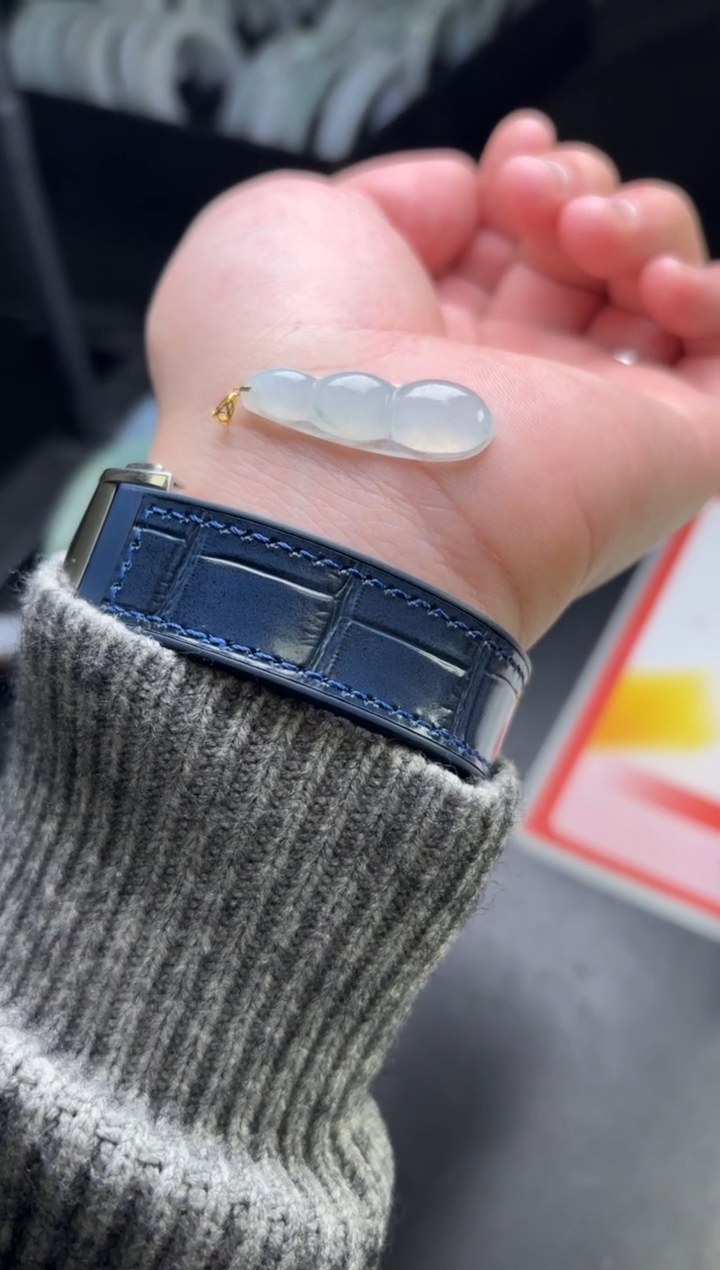 【闪购商品】翡翠挂件18K金镶嵌多样性发一件FT101505豆子