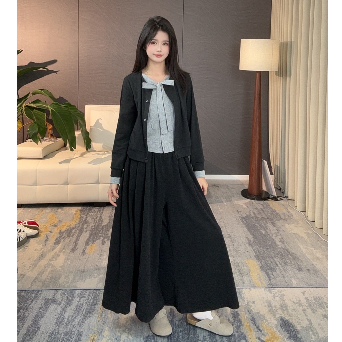 【秋季设计款】韩版休闲风时显瘦尚减龄宽松套装