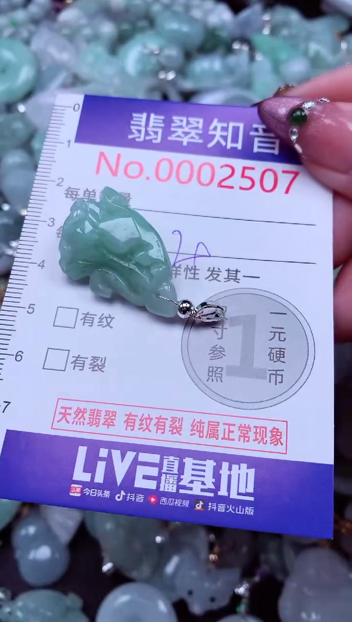 吊坠(不含链)未镶嵌翡翠2507