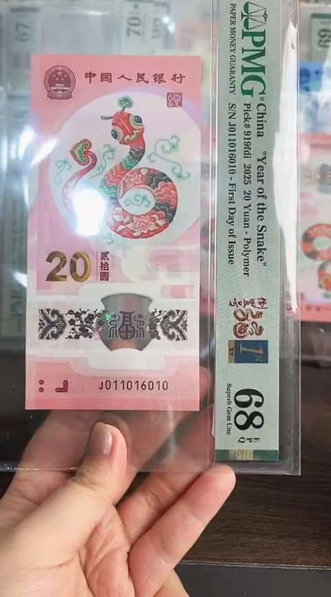 【闪购商品】塑料蛇钞PMG68分单张011016010